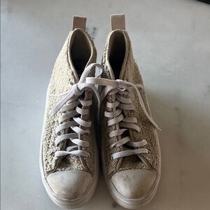 Converse Cream High-Top Sneakers